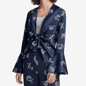 Ellos Kimono Style Tie Front Jacket Top